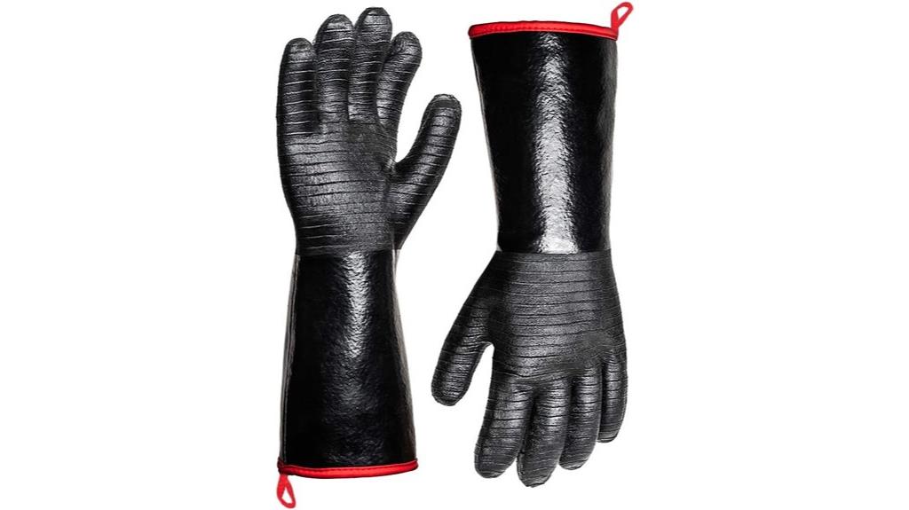 high temperature waterproof grill gloves