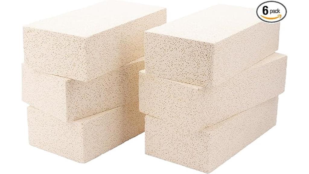 insulating fire bricks set