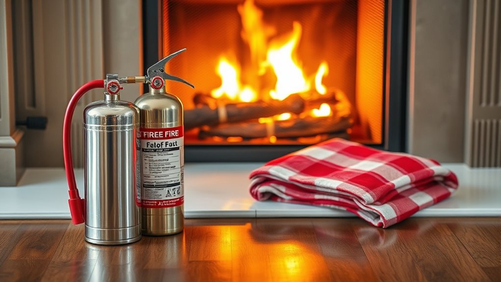 keep fire safety equipment handy