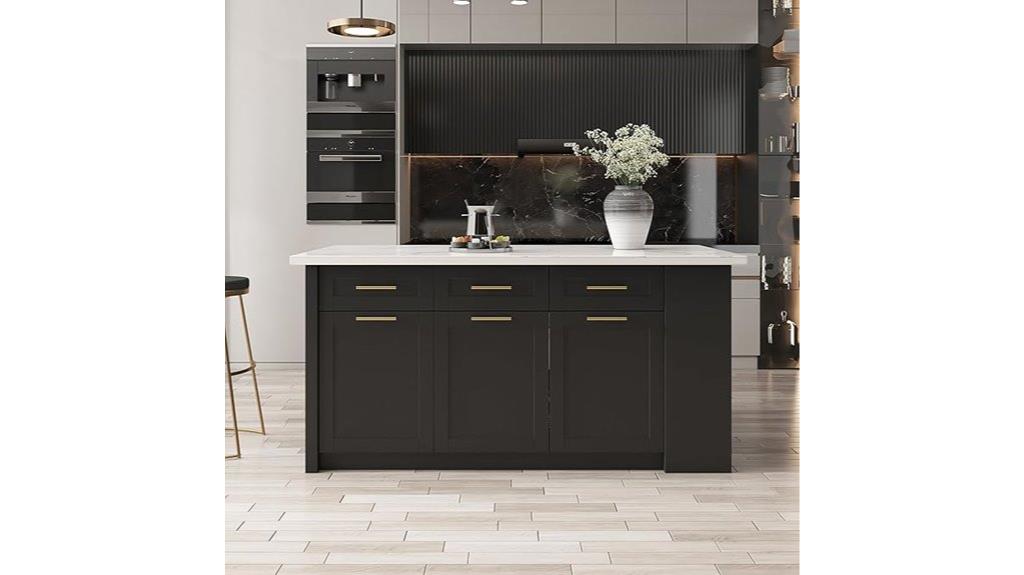 large 72 inch storage island