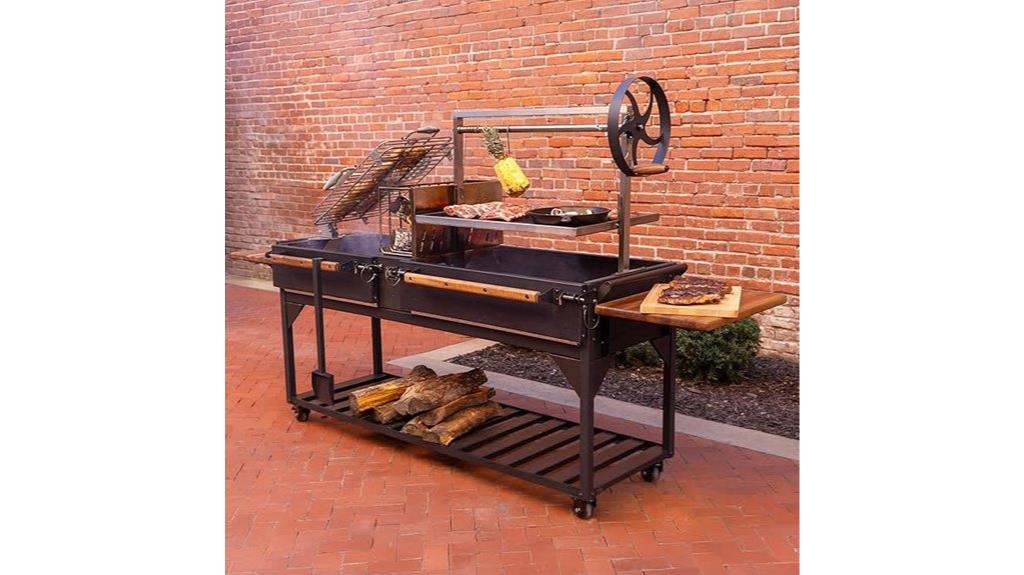 large argentine wood grill