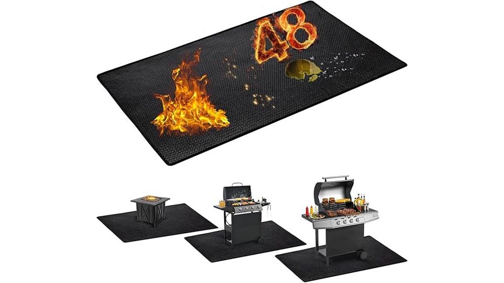 large fireproof grill mat