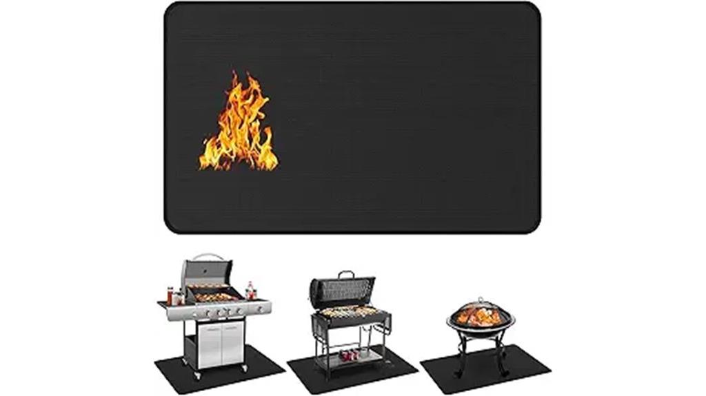 large fireproof grill mat