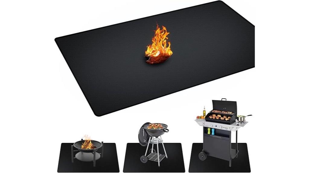 large fireproof grill mat