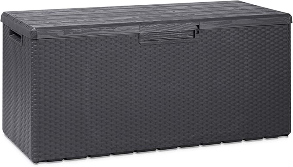 large outdoor deck storage