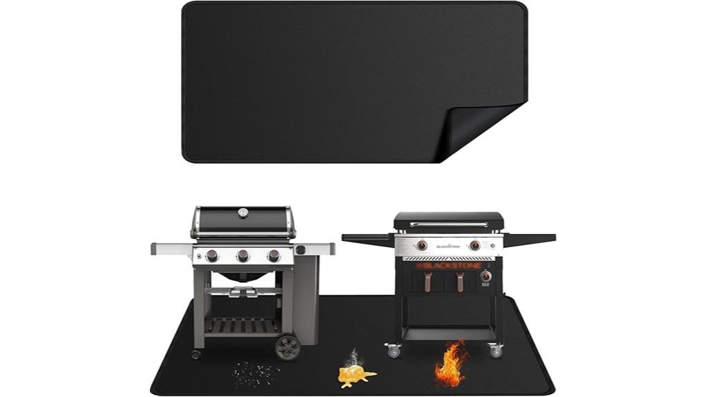 large outdoor grill mat
