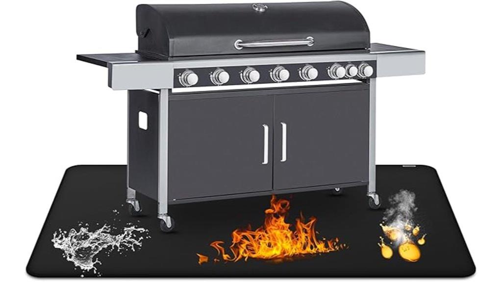 large outdoor grill mat