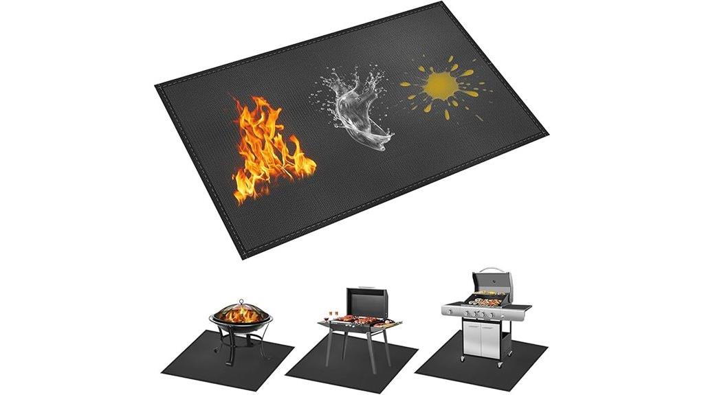 large outdoor grill mat