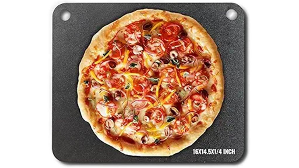 large rectangular pizza steel