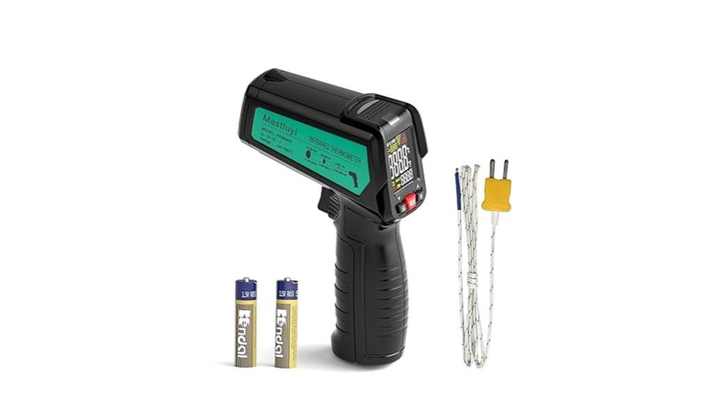 laser enabled infrared thermometer