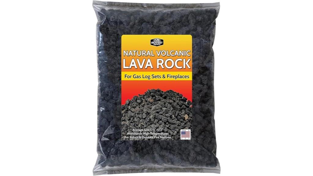 lava rock fireplace granules