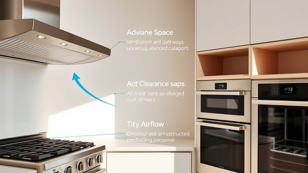 maintain adequate ventilation clearance