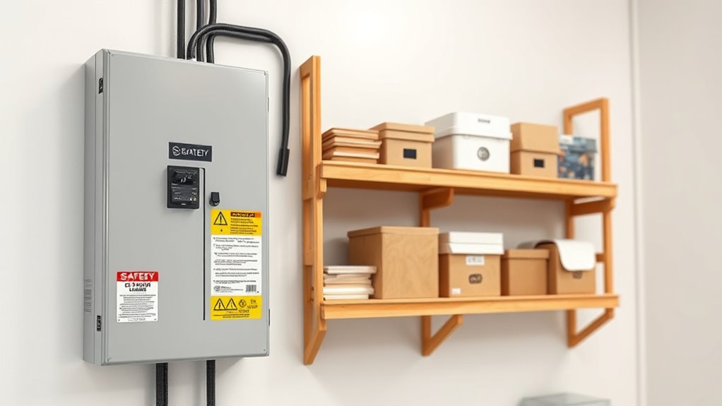 maintain electrical safety distances