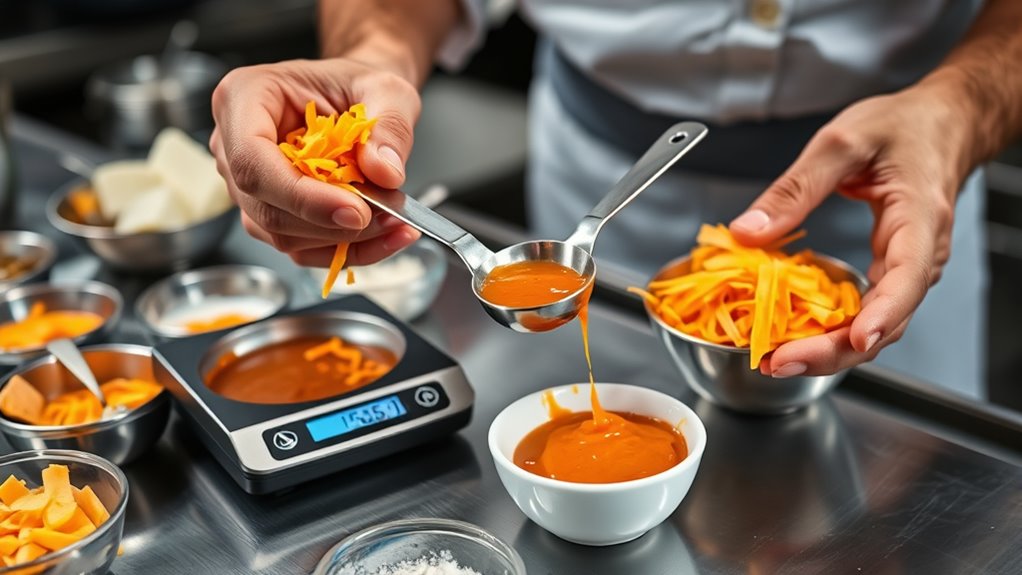 measure ingredients precisely