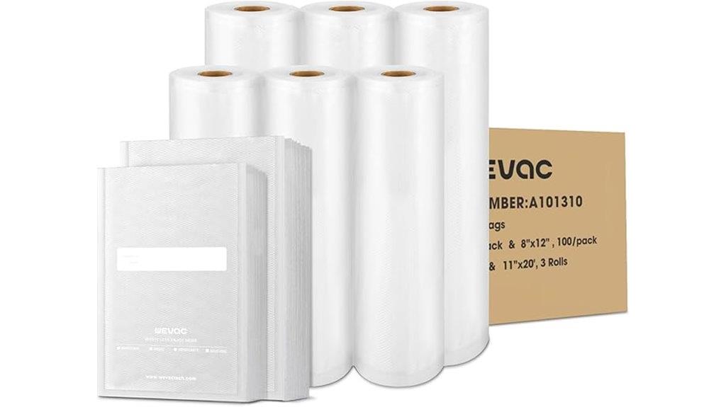 multiple size vacuum bags