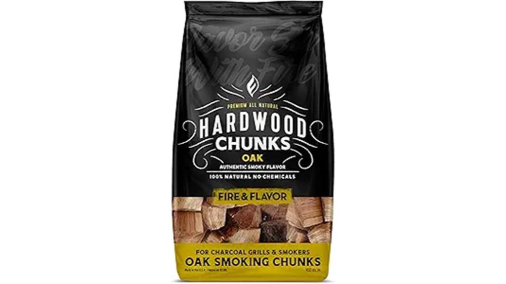 oak wood chunks grilling