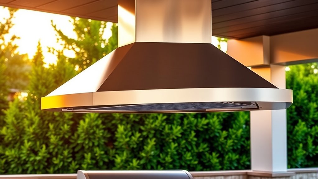 optimal outdoor vent hood installation