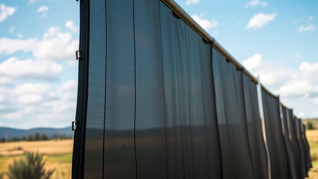 optimal wind screen size