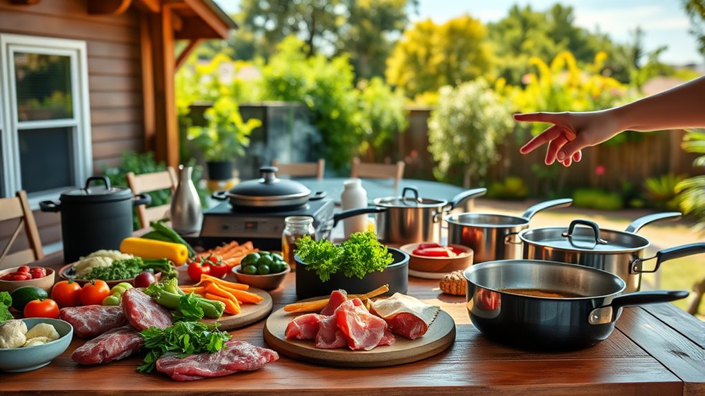 optimize outdoor cooking flow