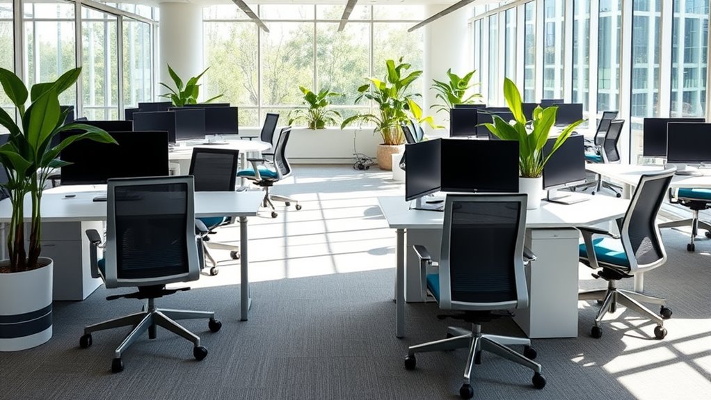 optimized comfortable flexible workspace