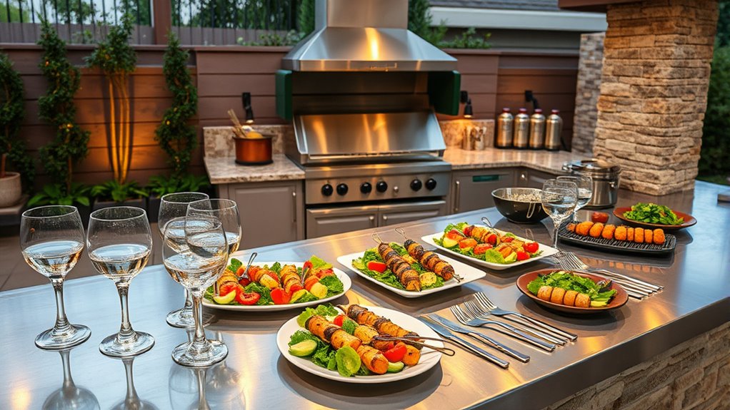 organized accessible food station