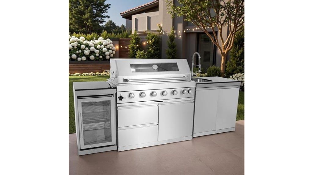 outdoor bbq kitchen features