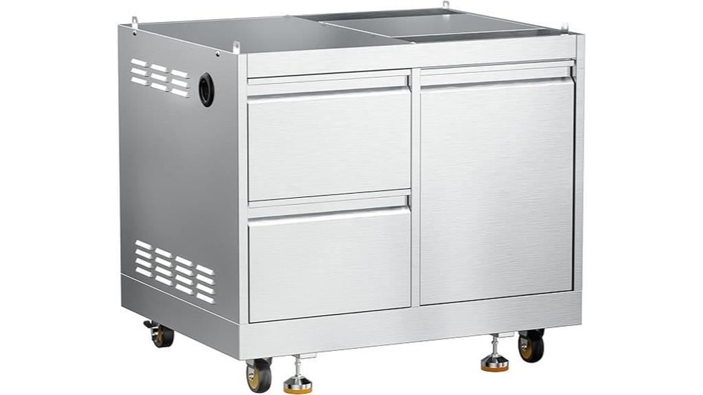outdoor built in grill cabinets