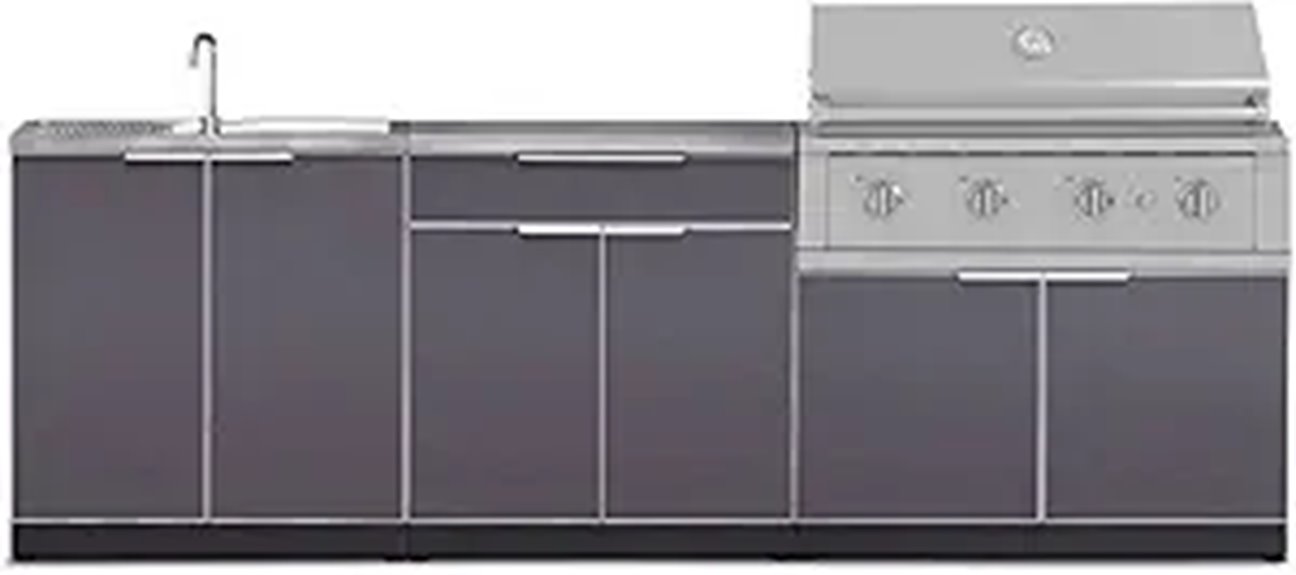 outdoor cooking island