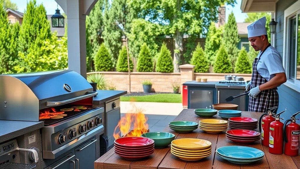 outdoor cooking safety planning