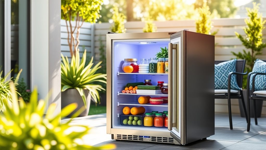 outdoor fridge selection tips
