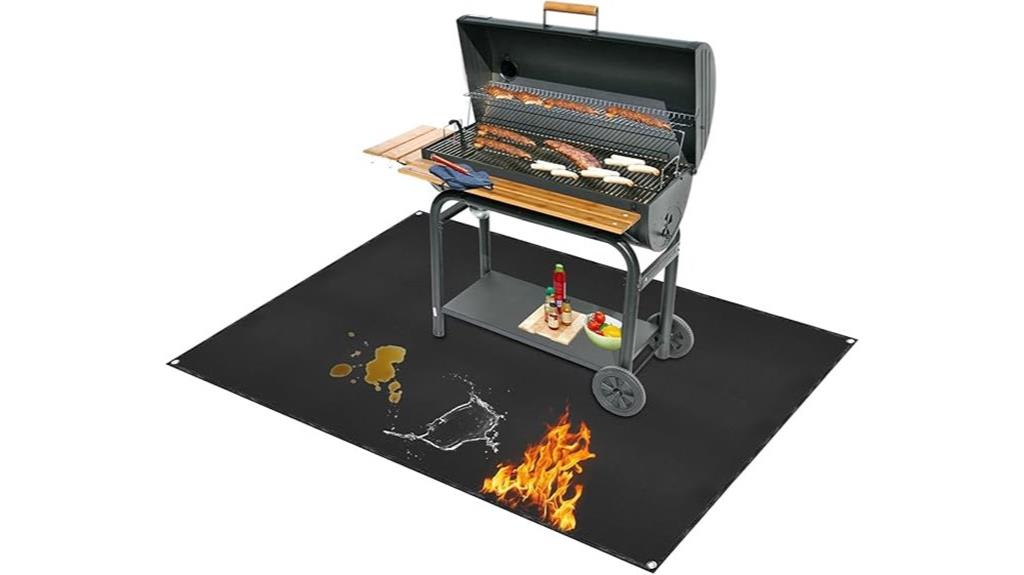 outdoor grilling protective mat