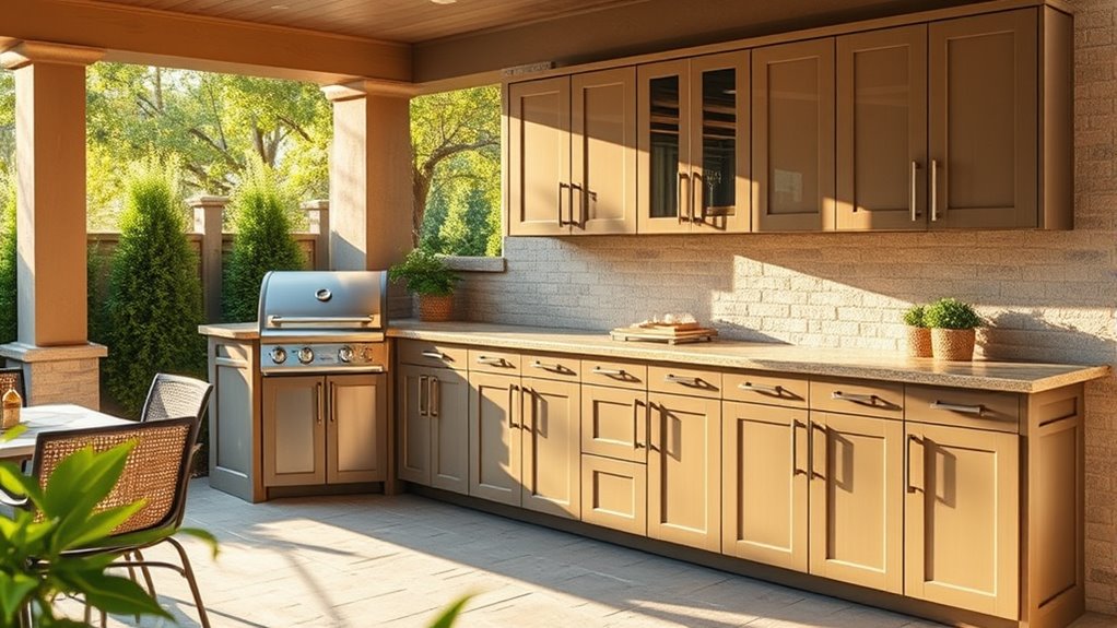 outdoor kitchen cabinet considerations