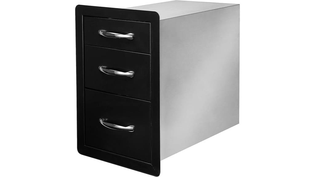 outdoor kitchen storage drawers