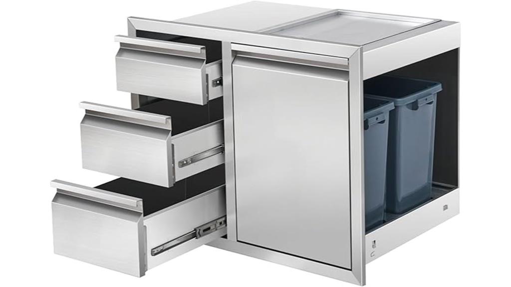 outdoor kitchen storage unit