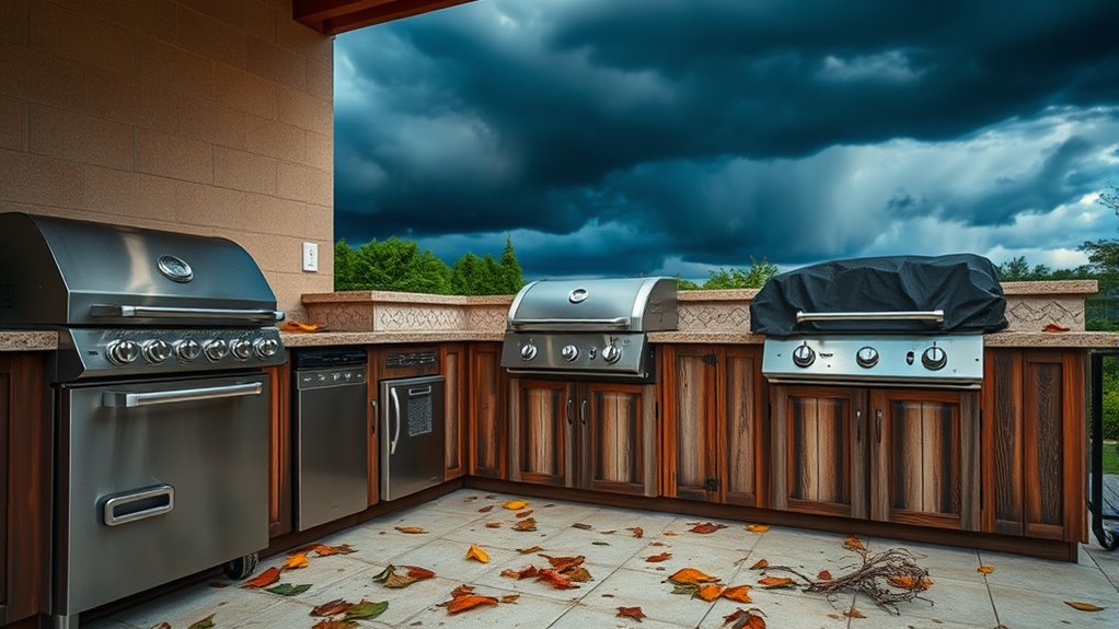 outdoor kitchen storm prep mistakes