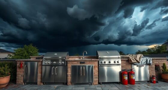 outdoor kitchen storm safety
