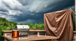 outdoor kitchen storm safety