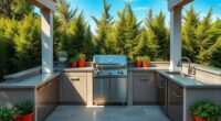 outdoor kitchen work efficiency