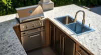 outdoor kitchen work triangle