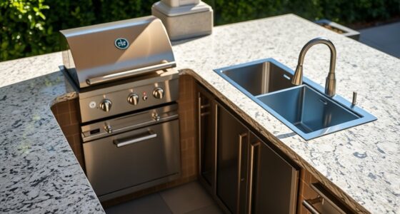 outdoor kitchen work triangle