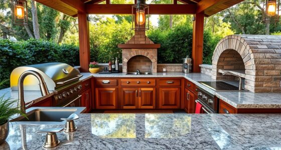outdoor kitchen zone layout