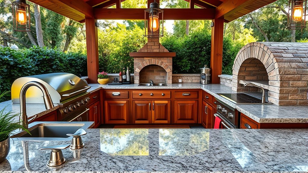 outdoor kitchen zone layout