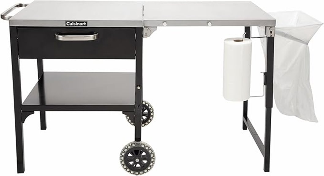 outdoor prep and grill station