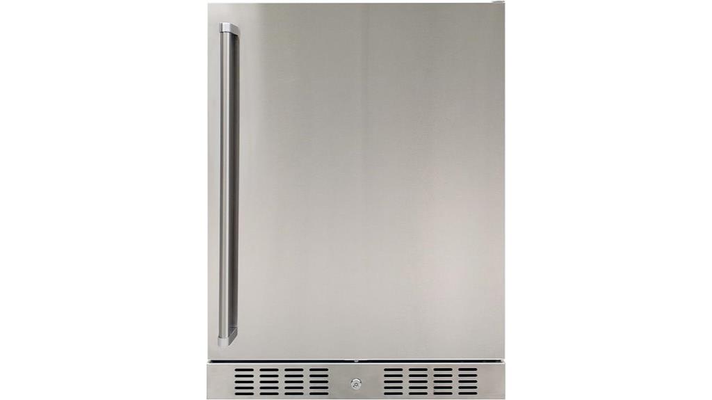 outdoor refrigerator with led