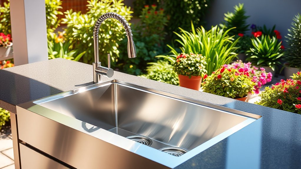 outdoor sink selection criteria