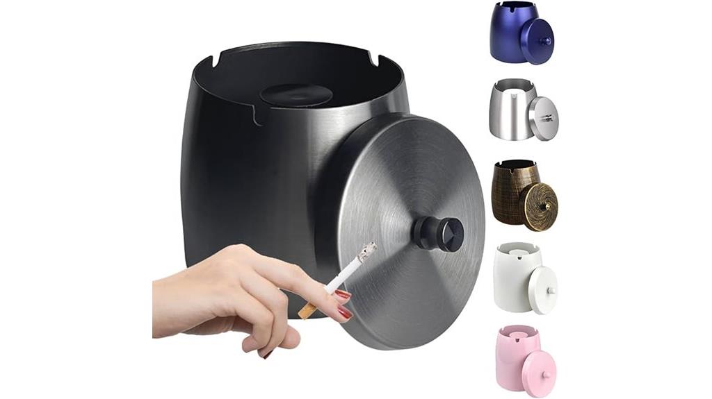 outdoor stainless steel ashtray