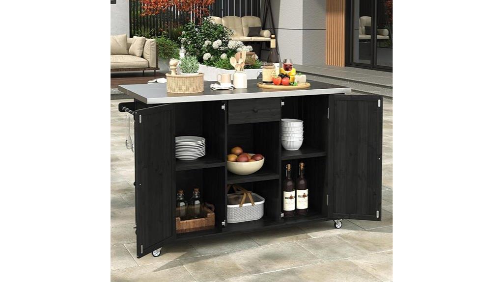 outdoor stainless steel kitchen