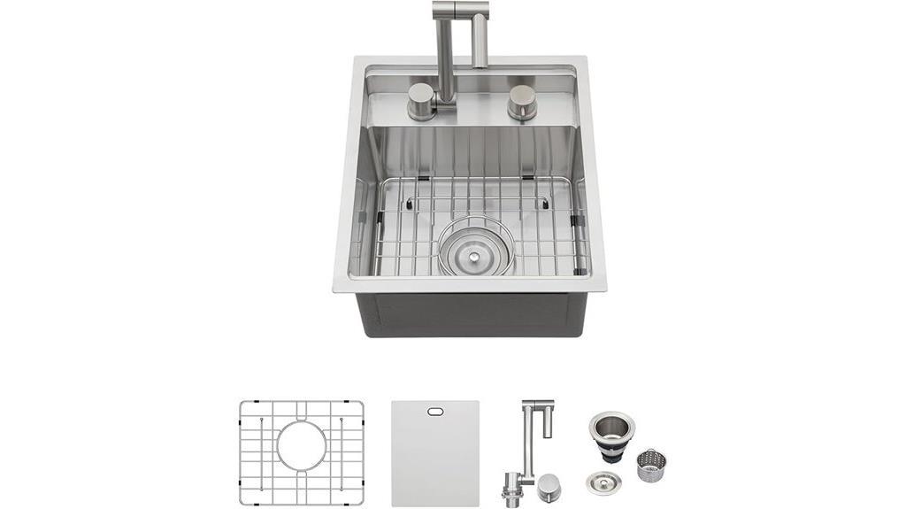 outdoor stainless steel sink