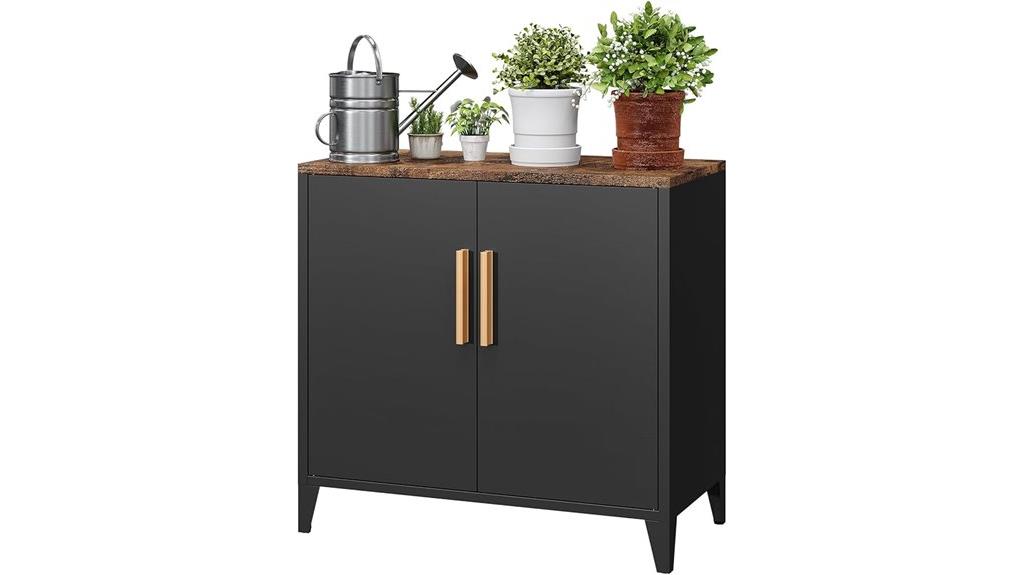 outdoor storage cabinet with doors