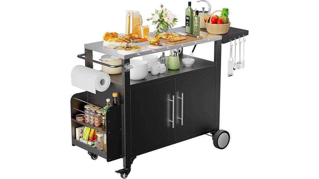 outdoor waterproof grill cart